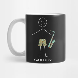 Funny Mens Saxophone Guy Mug